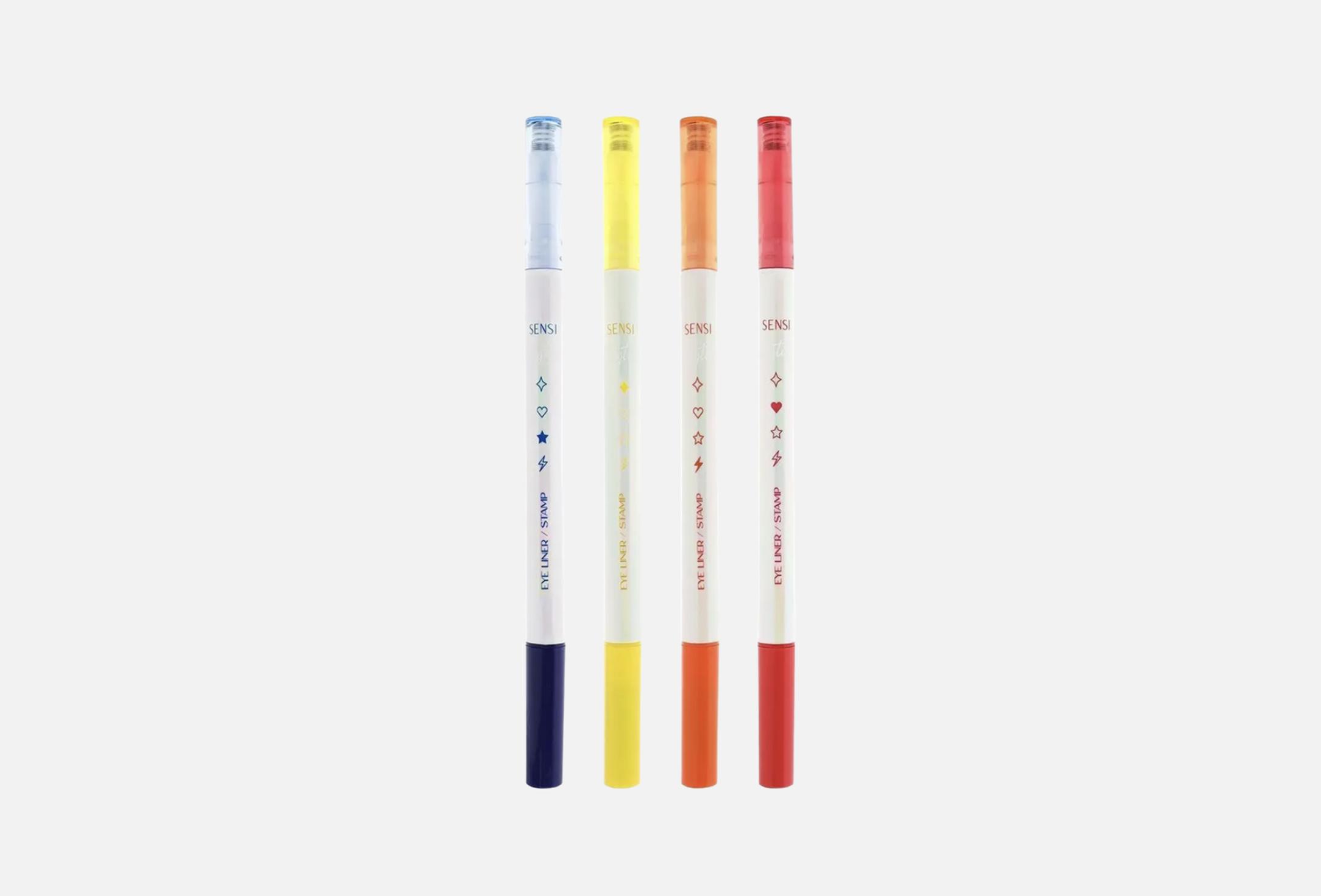 Playtime Stamp Eyeliner  4 Blue, Red, Yellow, Pink