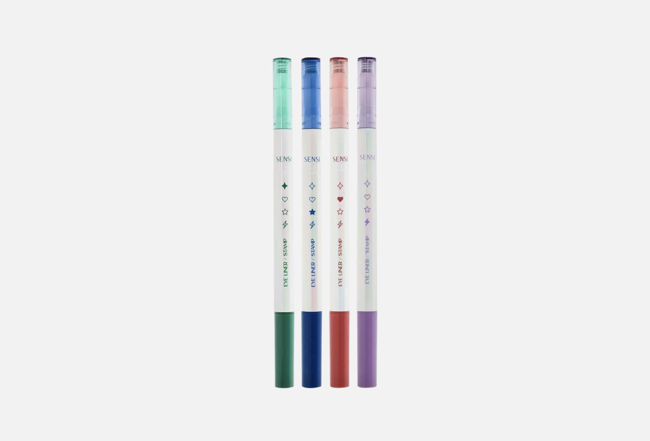 Playtime Stamp Eyeliner  4 Purple, Blue, Maroon, Green