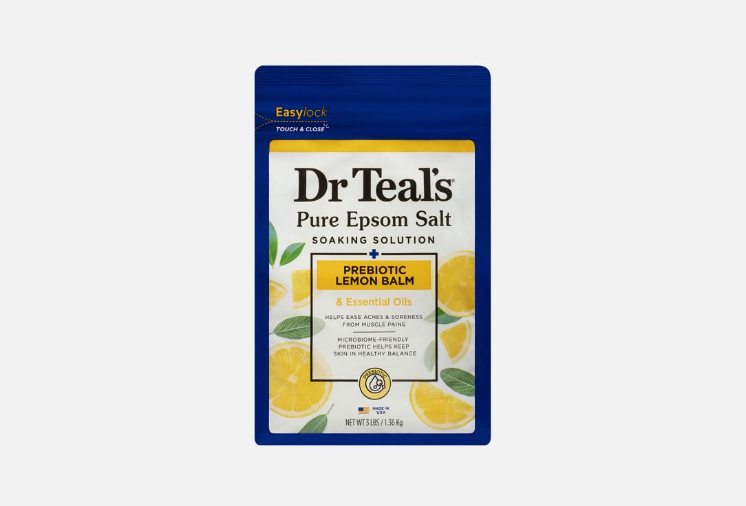 DR TEALS Bath Salt Pure Epsom Salt Prebiotic Lemon Balm 1.36 kg DR TEALS Bath Salt Pure Epsom Salt Prebiotic Lemon Balm