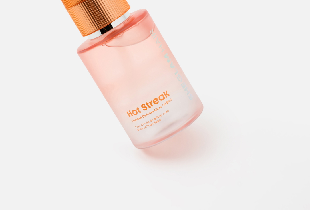 Sheglam thermal-protection hair oil Hot Streak Thermal Defense Glow Oil Elixir
