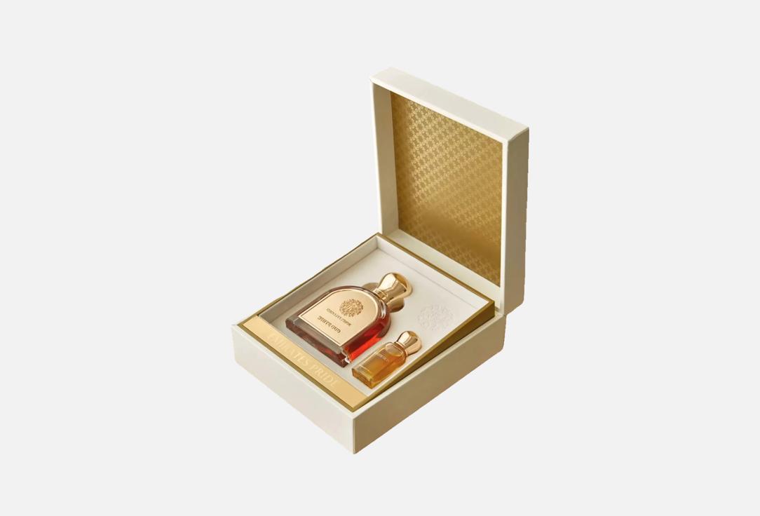فخر الامارات للعطور مجموعة عطور و زيوت عطرية وايت عود 2 قطعة فخر الامارات للعطور مجموعة عطور و زيوت عطرية وايت عود