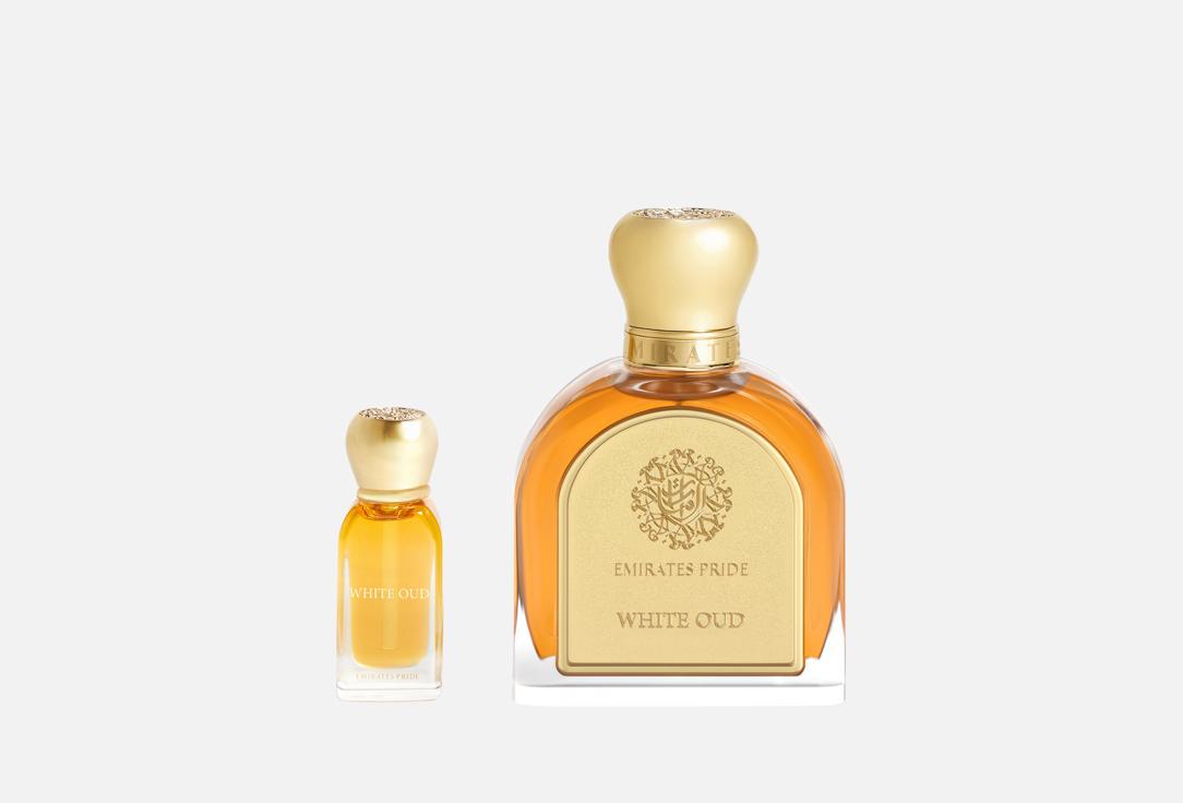 فخر الامارات للعطور مجموعة عطور و زيوت عطرية وايت عود 2 قطعة فخر الامارات للعطور مجموعة عطور و زيوت عطرية وايت عود