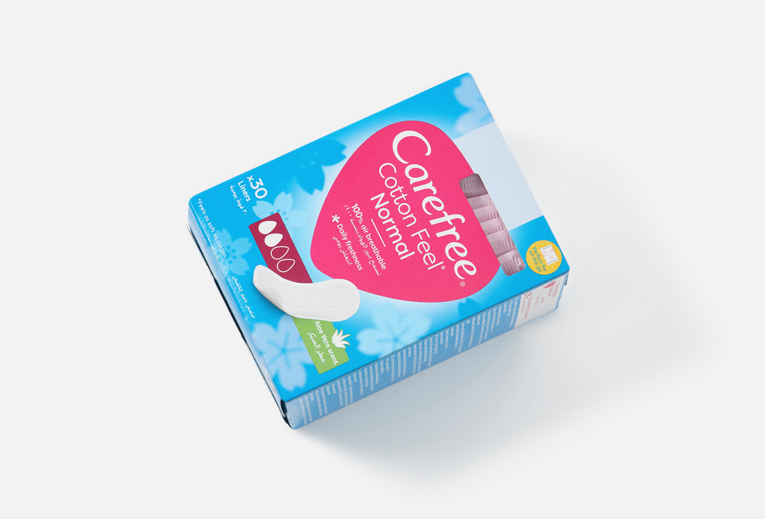 Carefree Panty Liners Cotton Aloe