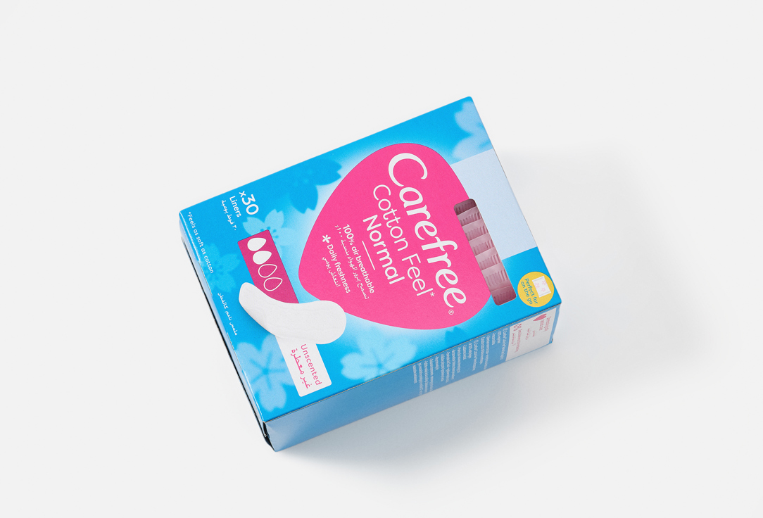 Carefree Panty Liners Cotton Unscented