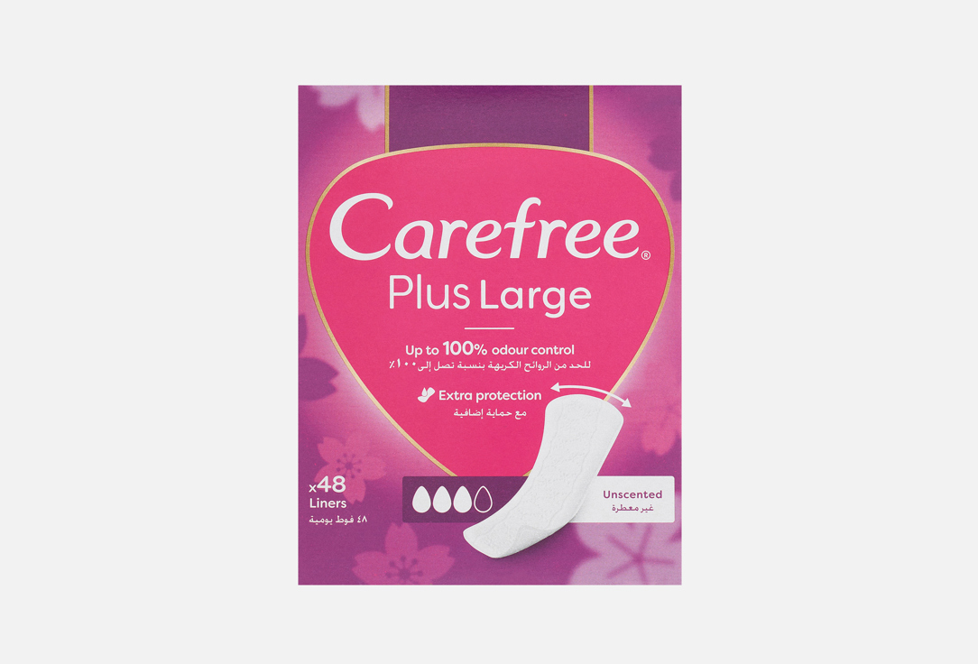 Carefree Panty Liners Plus Large