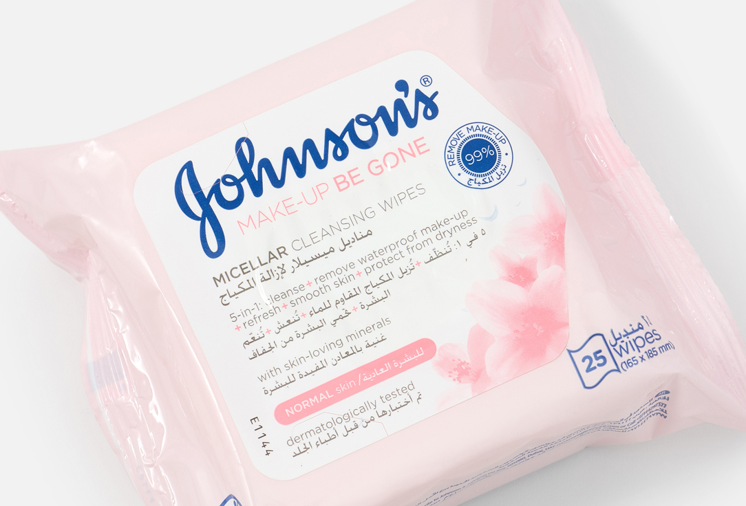 Johnson & Johnson Cleansing Face Wipes Micellar Wipes