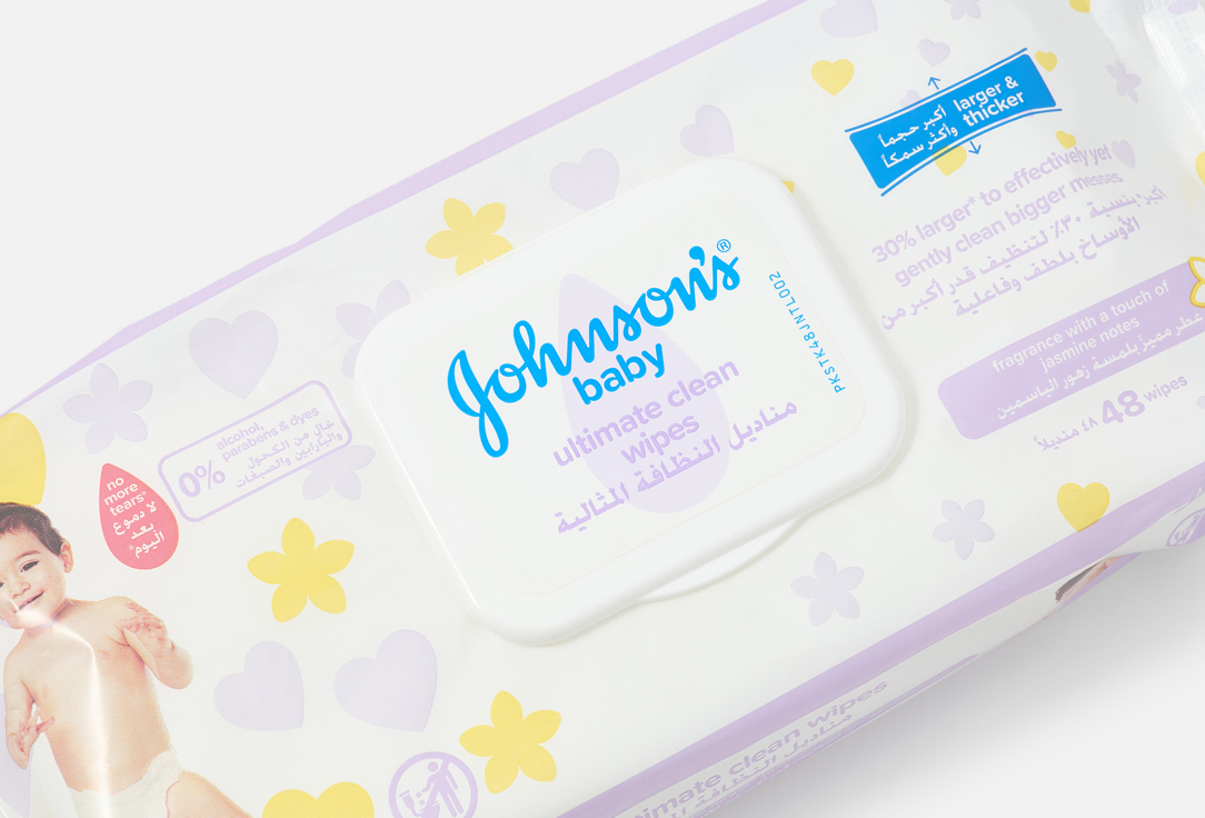 Johnson & Johnson Очищающие детские салфетки Ultimate Clean Wipes