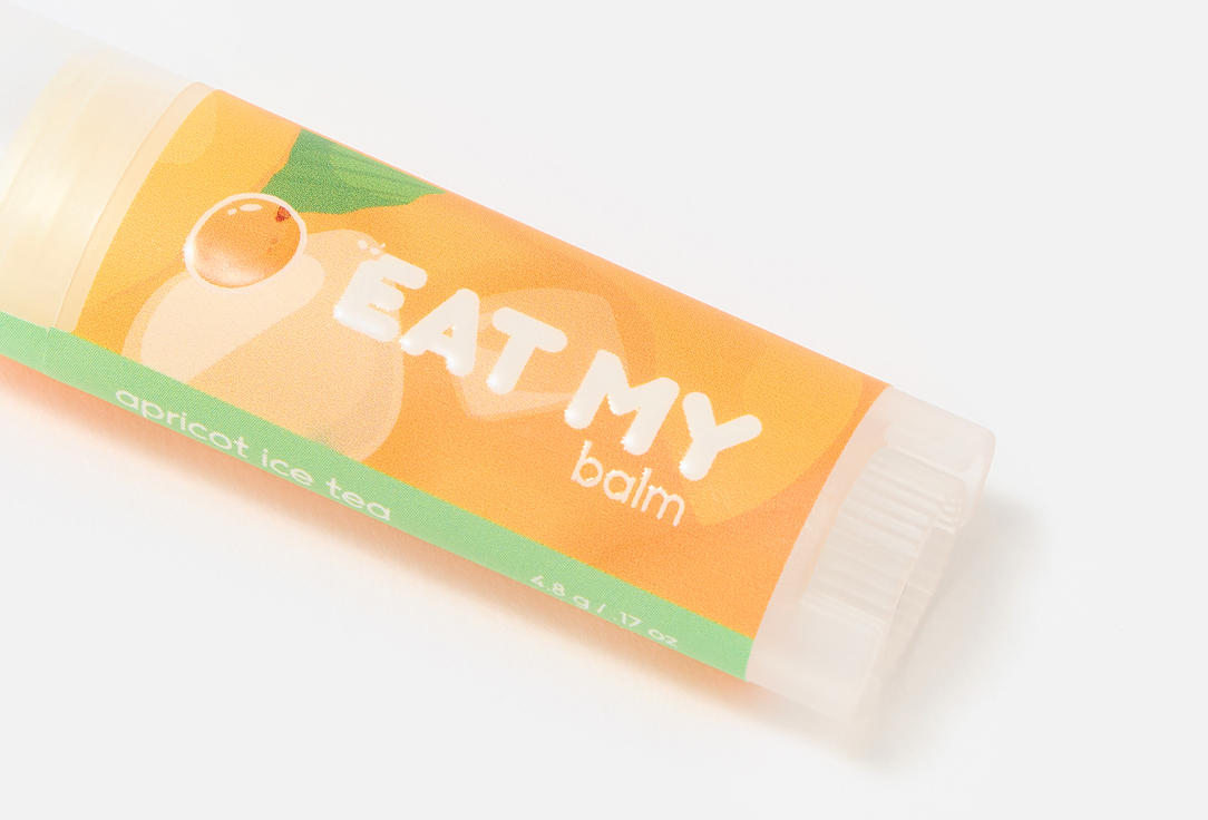 EAT MY Успокаивающий бальзам для губ Apricot ice tea 4.8 г EAT MY Успокаивающий бальзам для губ Apricot ice tea