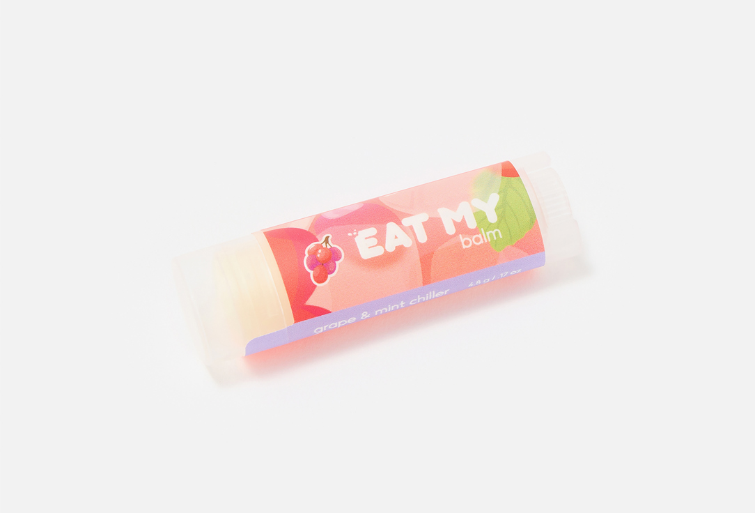 EAT MY Успокаивающий бальзам для губ Grape & mint chiller 4.8 г EAT MY Успокаивающий бальзам для губ Grape & mint chiller