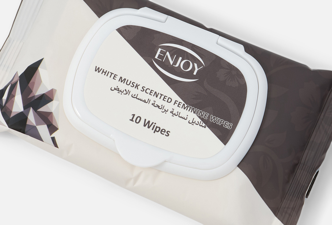 Enjoy Салфетки для женской интимной гигиены Musk of Purity White Women's Wipes