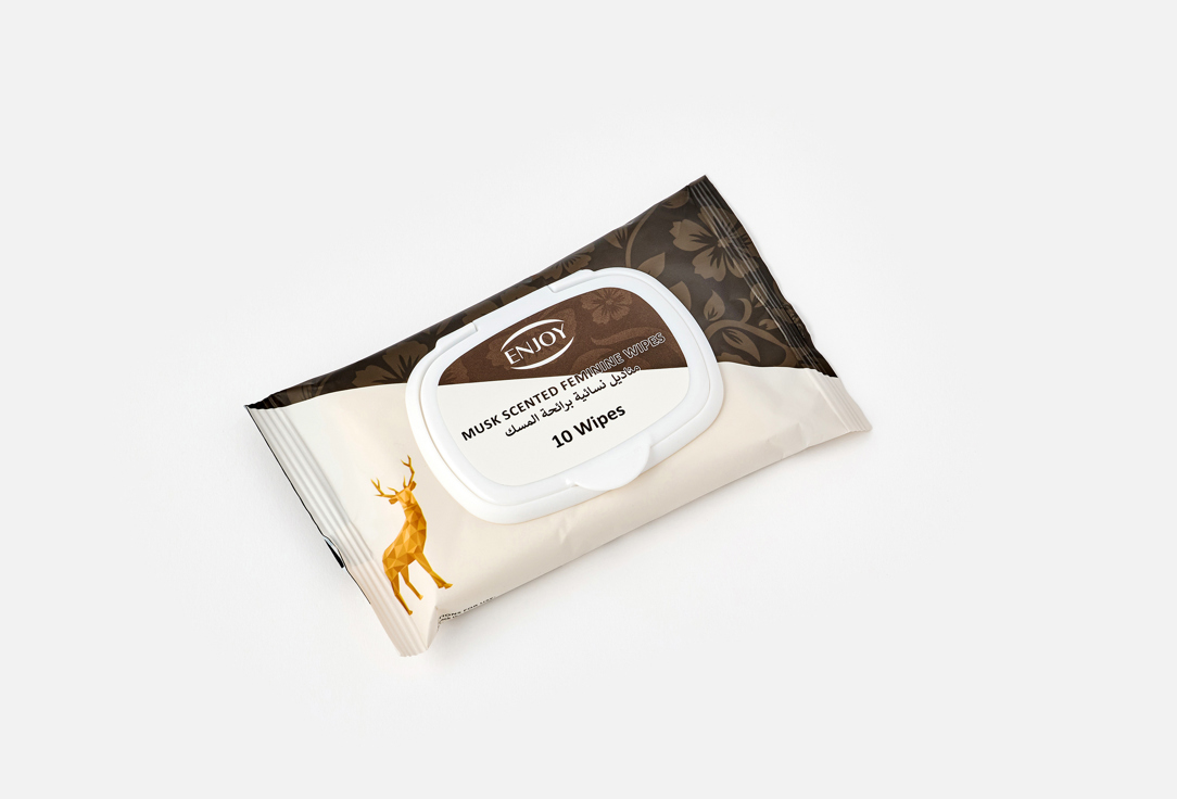 Enjoy Салфетки для женской интимной гигиены Musk of Purity Black Women's Wipes