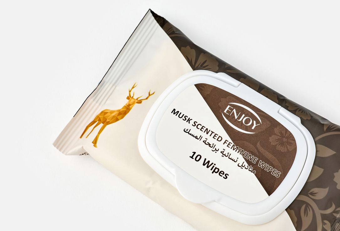 Enjoy Салфетки для женской интимной гигиены Musk of Purity Black Women's Wipes