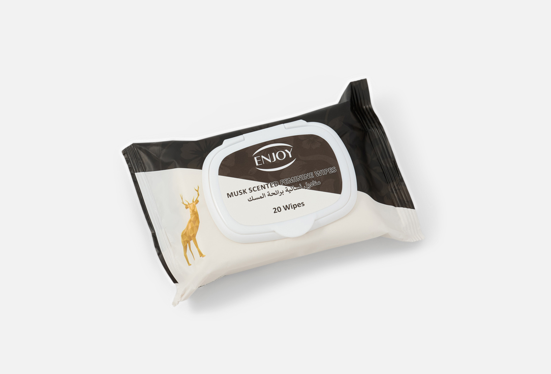 Enjoy Салфетки для женской интимной гигиены Musk of Purity Black Women's Wipes