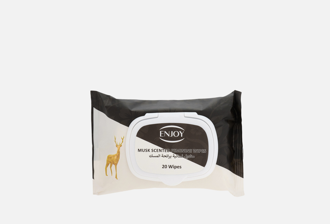 Enjoy Салфетки для женской интимной гигиены Musk of Purity Black Women's Wipes
