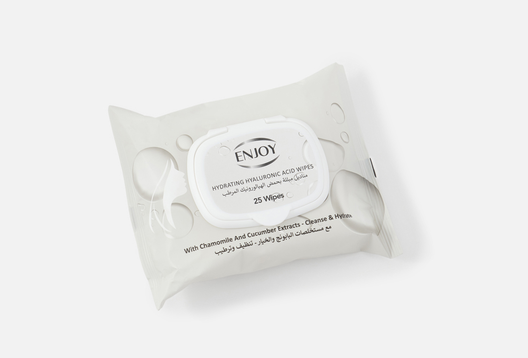 Enjoy Cleansing Facial Wipes Hydrating Hyaluronic Acid Wipes 25 pcs Enjoy Cleansing Facial Wipes Hydrating Hyaluronic Acid Wipes