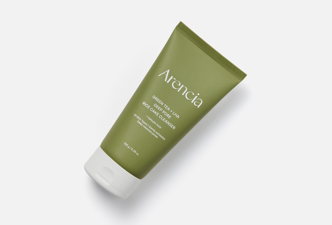Arencia Cleansing Face Foam Green Tea + LHA Deep Pore