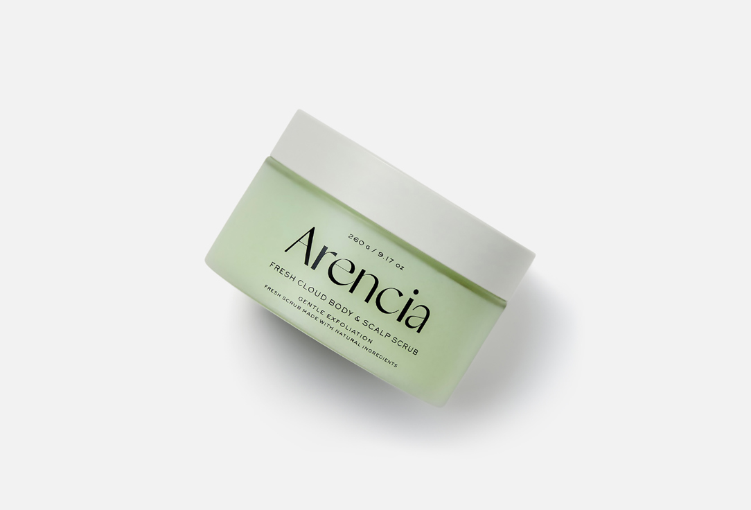 Arencia Exfoliating Body & Scalp Scrub Cloud Body & Scalp Scrub Geranium & Primrose