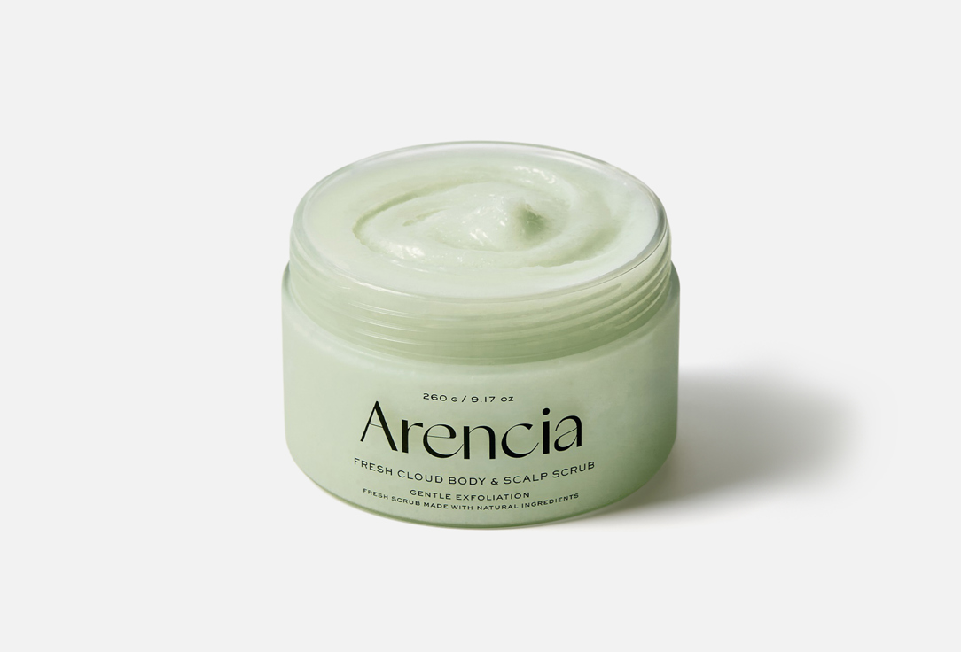 Arencia Exfoliating Body & Scalp Scrub Cloud Body & Scalp Scrub Geranium & Primrose