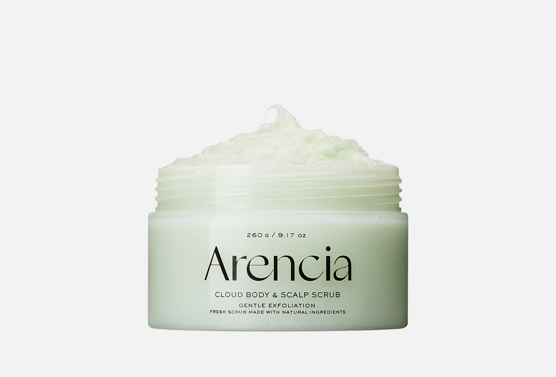 Arencia Exfoliating Body & Scalp Scrub Cloud Body & Scalp Scrub Geranium & Primrose