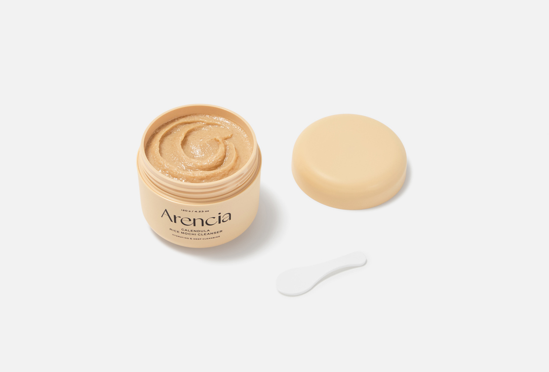 Arencia Cleansing Face Foam for Sensitive Skin Calendula Rice Mochi Cleanser