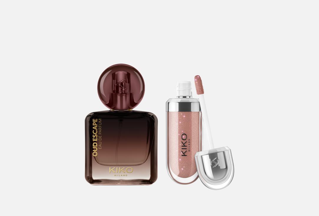 KIKO Milano Eau de Parfum & Lip Gloss Set Threads of Time Oud escape