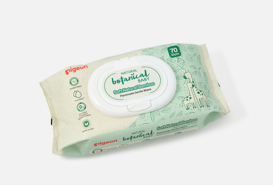 Pigeon Cleansing Wipes for Babies Gentle Plant-Made Baby Wipes