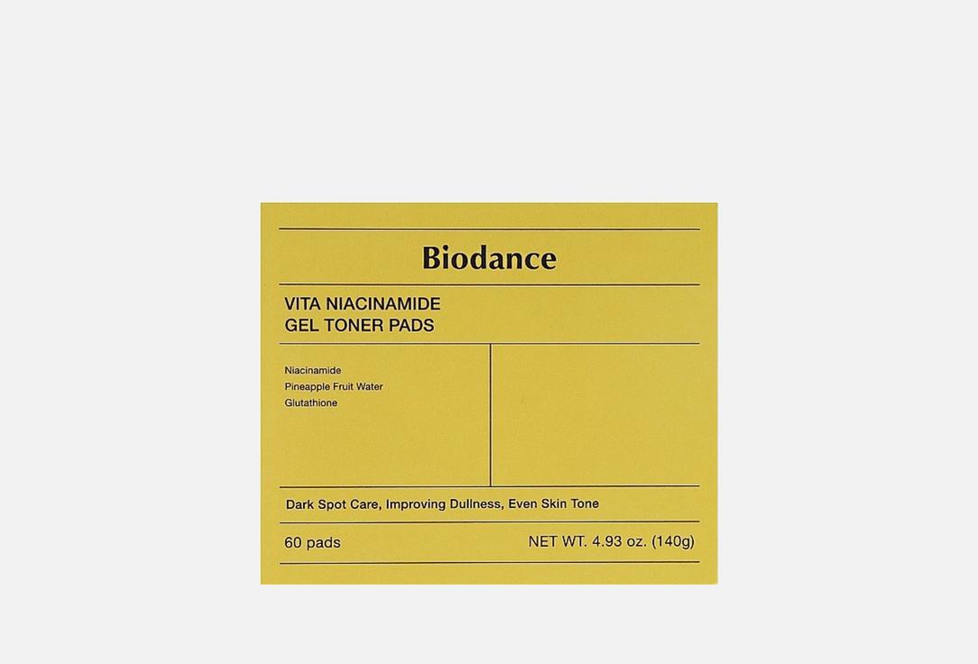 Biodance Face Toner Pads Vita Niacinamide 60 pcs Biodance Face Toner Pads Vita Niacinamide