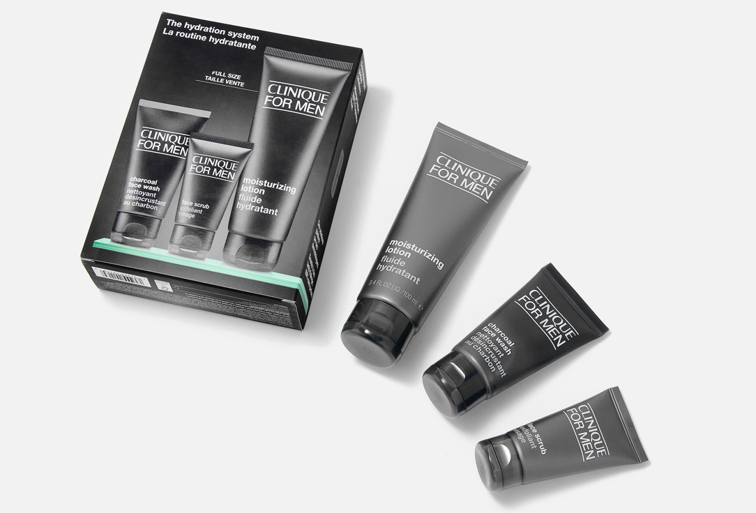 Clinique face lotion & face scrub & face wash set THE HYDRATION SYSTEM