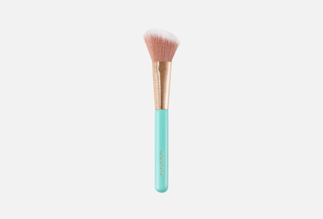 Sweed Makeup Brush Angled Blush Brush 1 pcs Sweed Makeup Brush Angled Blush Brush