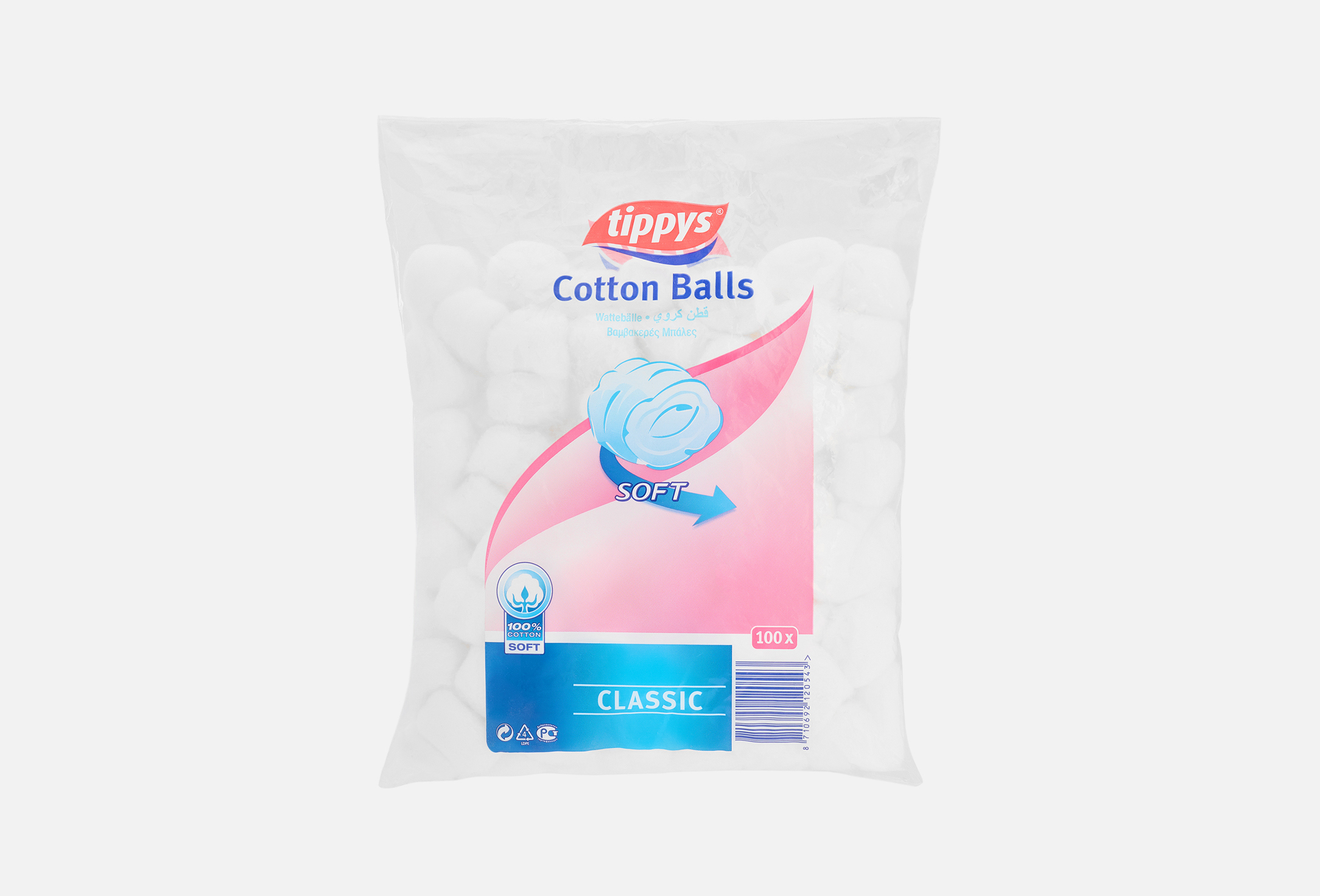 White Cotton balls  100 