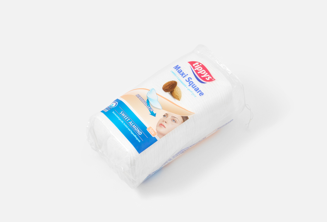 Tippys Skincare Cotton Pads Maxi square Sweet almond