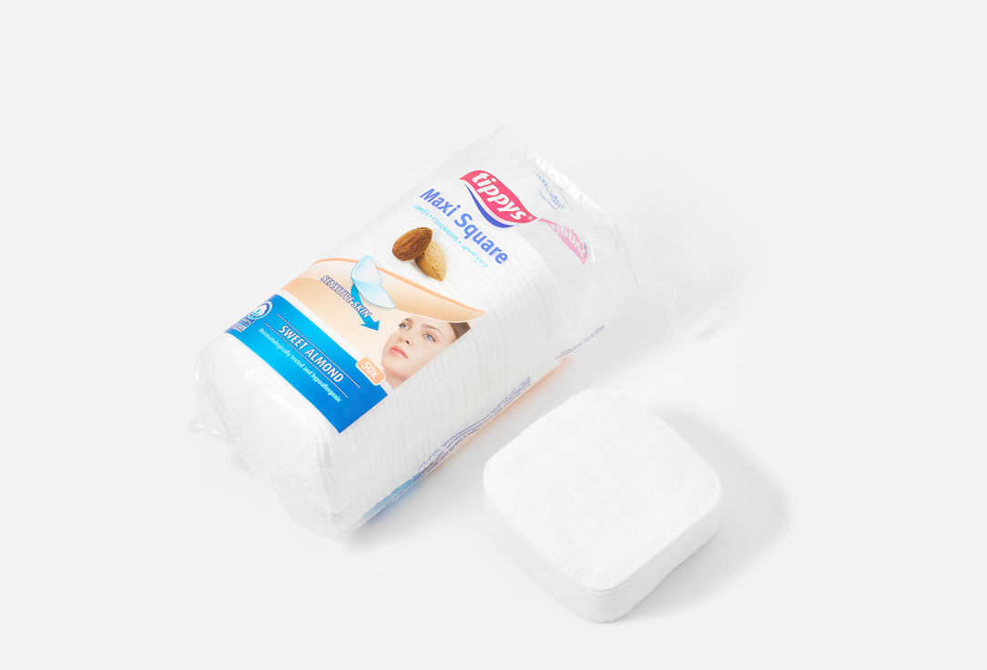 Tippys Skincare Cotton Pads Maxi square Sweet almond