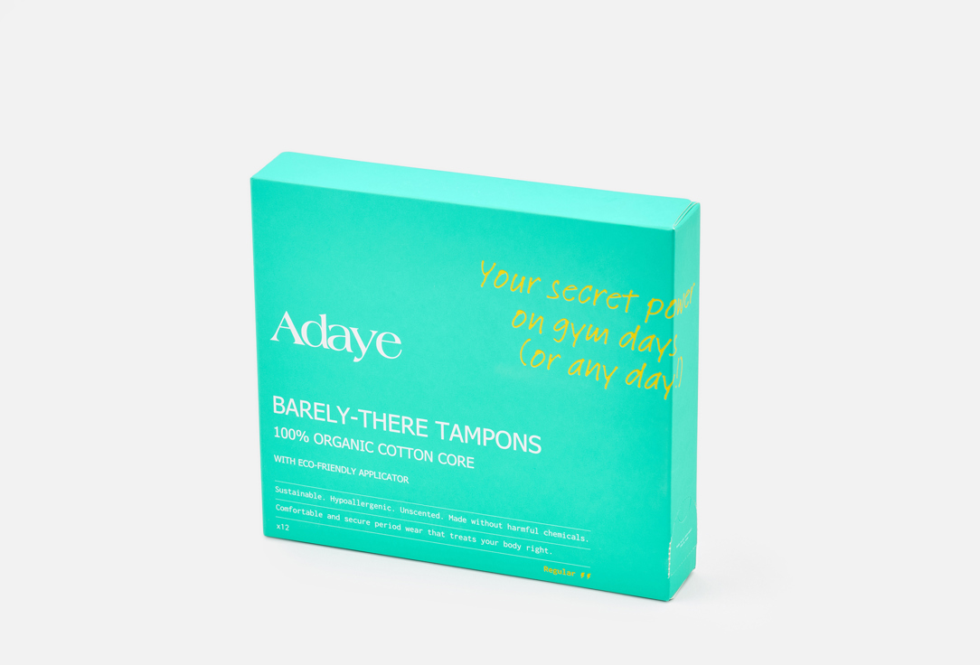 Adaye Organic cotton menstrual tampons Barely-There Tampons 100 g Adaye Organic cotton menstrual tampons Barely-There Tampons