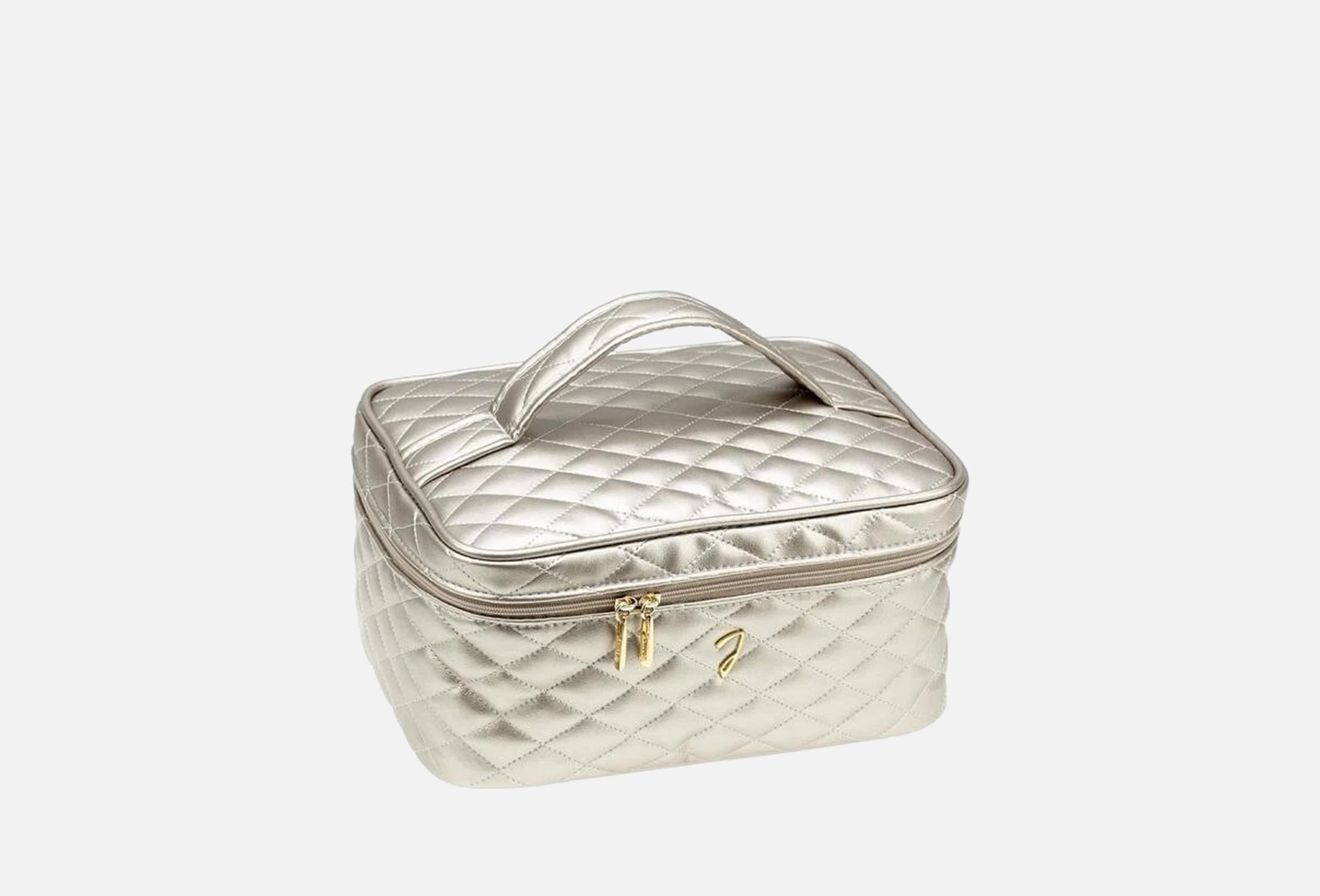 Bronze Quilted Travel Bag Medium  1 