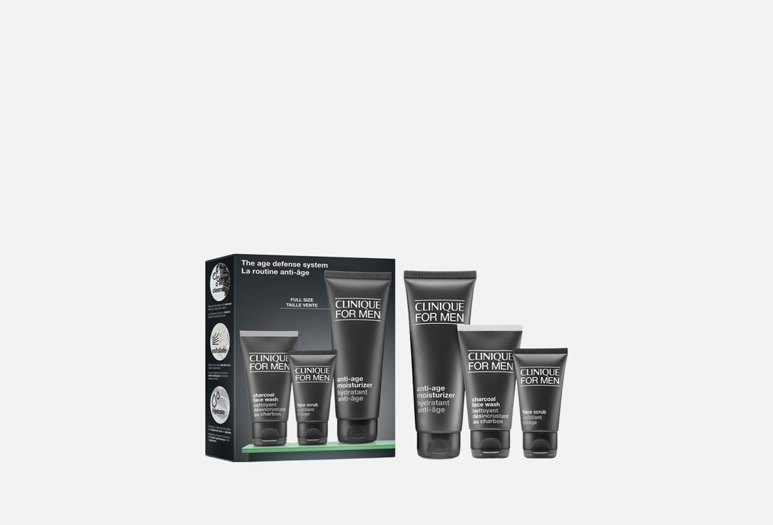 Clinique Cream & scrub & face wash set THE AGE DEFENSE SYSTEM