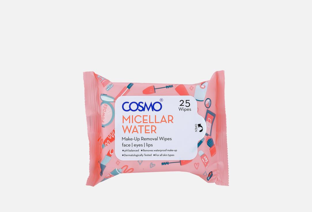 COSMO Gentle micellar face cleansing wipes MICELLAR WATER 25 pcs COSMO Gentle micellar face cleansing wipes MICELLAR WATER