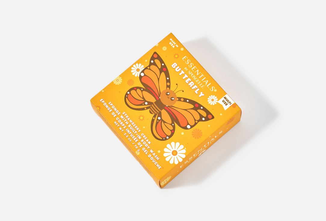 Spongelle Body Wash Infused Buffer Strawberry Cream Butterfly
