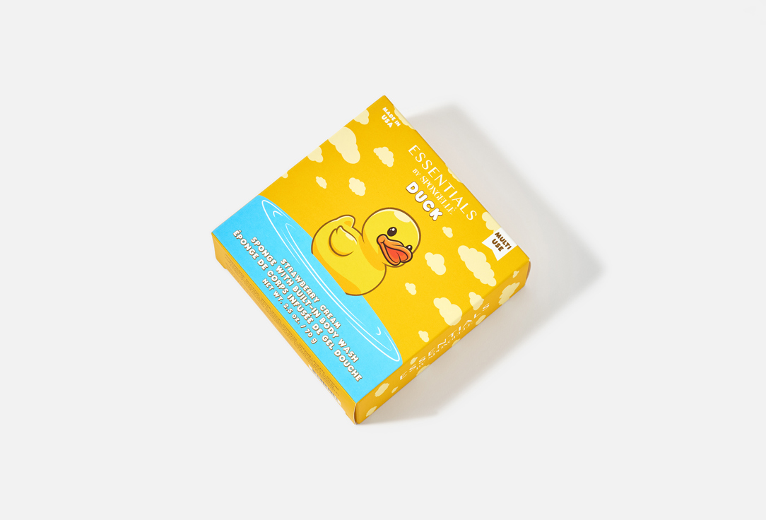 Spongelle Body Wash Infused Buffer Strawberry Cream Duck