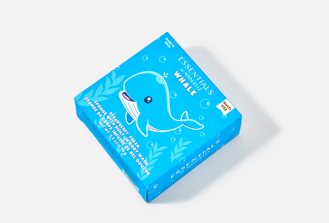 Spongelle Body Wash Infused Buffer Strawberry Cream Whale