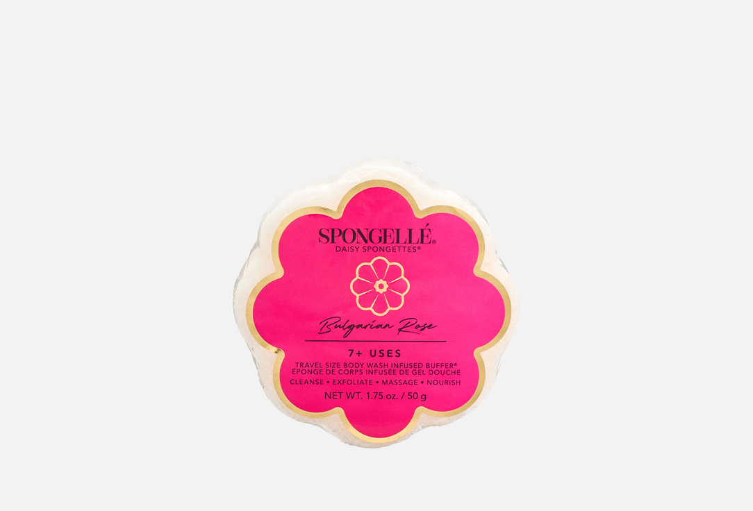 Spongelle Body Wash Infused Sponge Bulgarian Rose Spongette