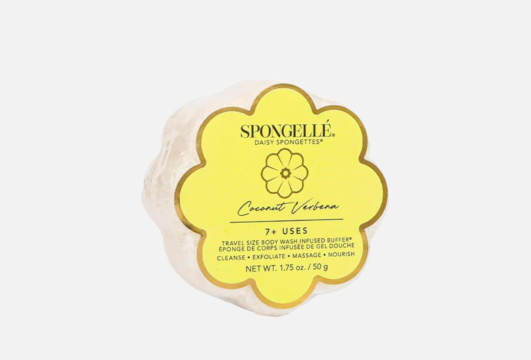 Spongelle Body Wash Infused Sponge Daisy Collection Coconut Verbena Spongette