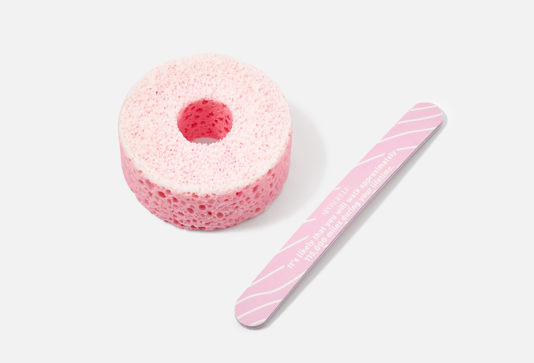 Spongelle Foot Buffer & Nail File Pedi Pop Bubblegum