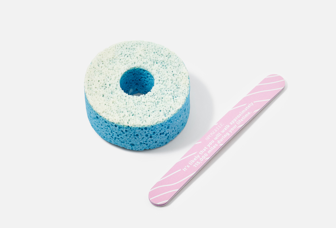 Spongelle Foot Buffer & Nail File Pedi Pop Cotton Candy