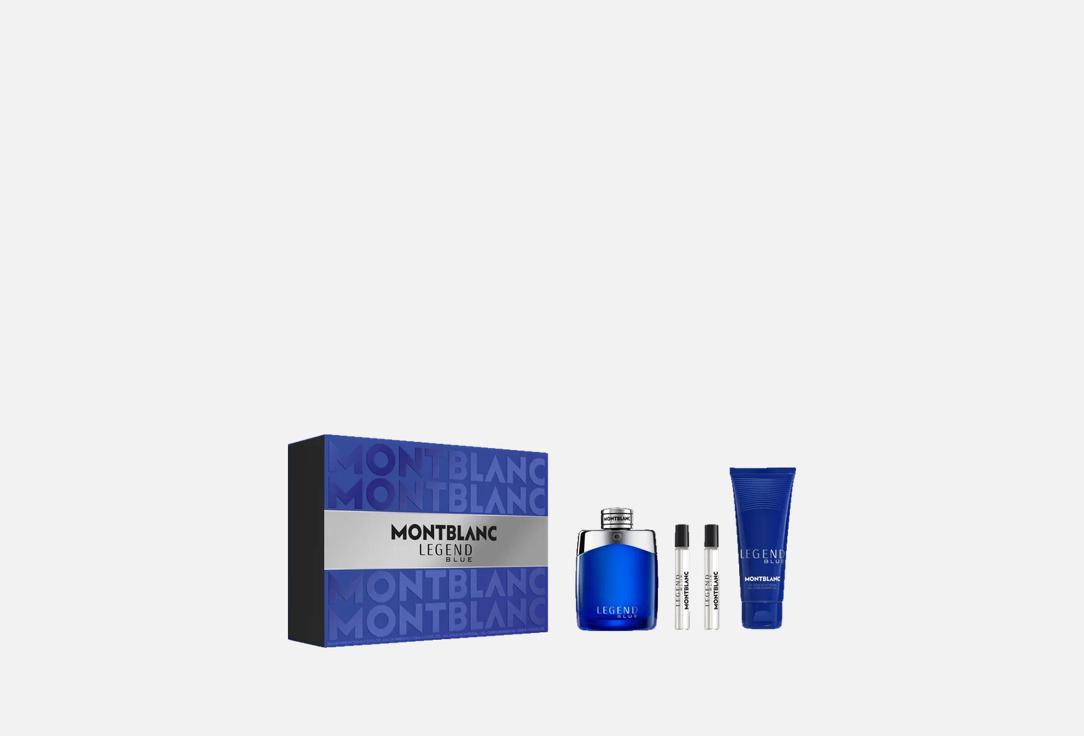 مونت بلانك مجموعة ماء عطر ليجند بلو 4 قطعة مونت بلانك مجموعة ماء عطر ليجند بلو