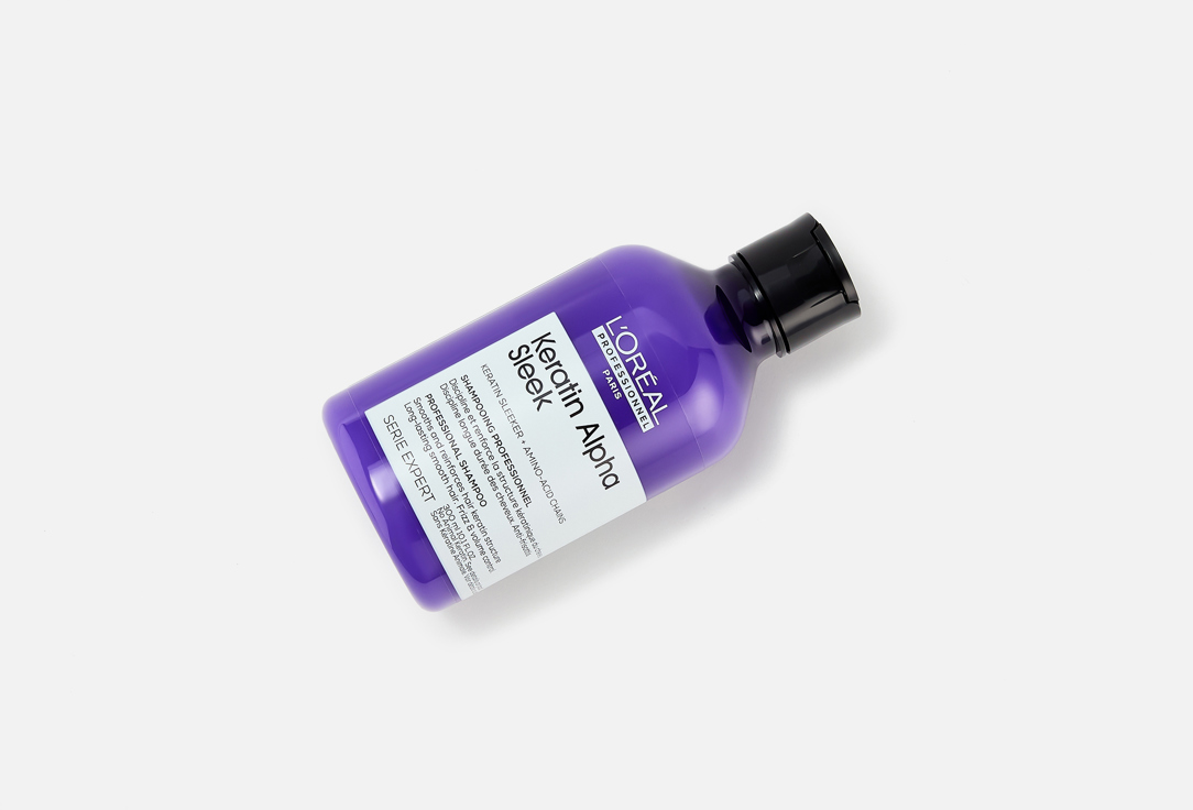 LOreal professionnel Anti-frizz smoothing shampoo for shine Keratin Alpha Sleek
