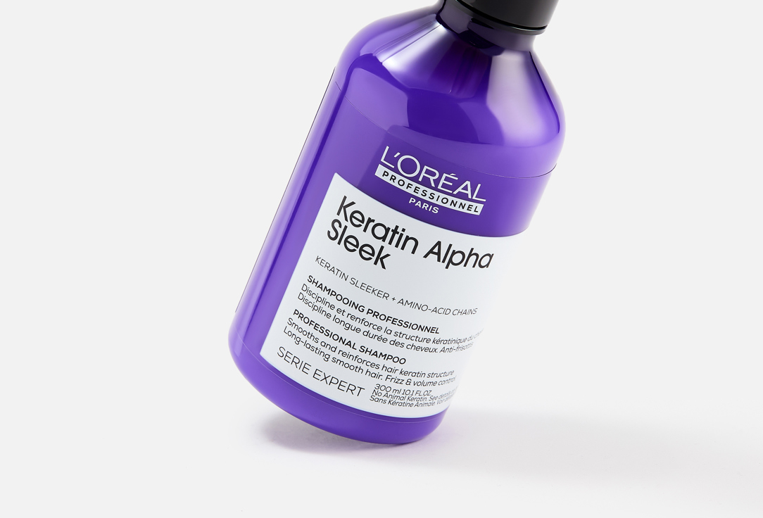 LOreal professionnel Anti-frizz smoothing shampoo for shine Keratin Alpha Sleek