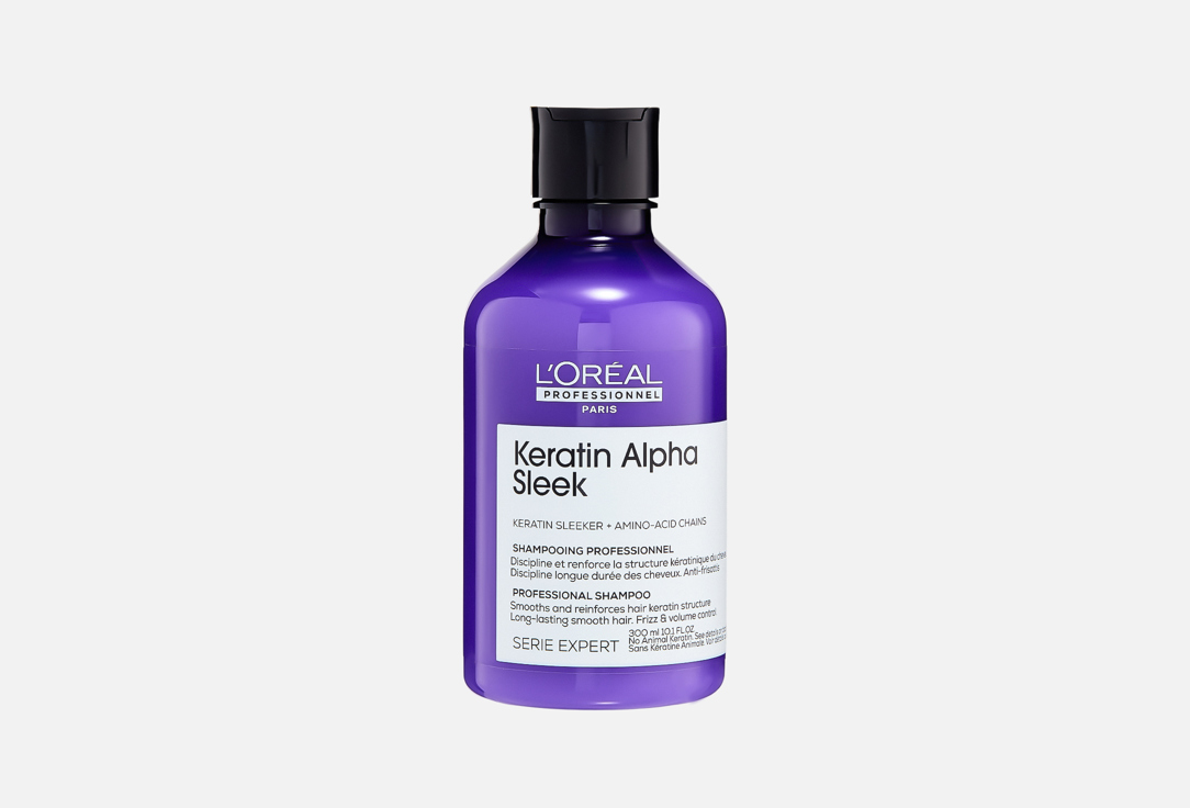 LOreal professionnel Anti-frizz smoothing shampoo for shine Keratin Alpha Sleek