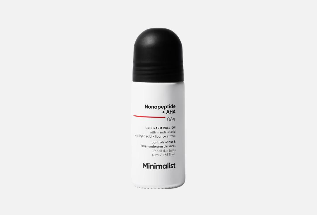 MINIMALIST Exfoliating roll-on deodorant Nonapeptide + AHA 6% 40 ml MINIMALIST Exfoliating roll-on deodorant Nonapeptide + AHA 6%