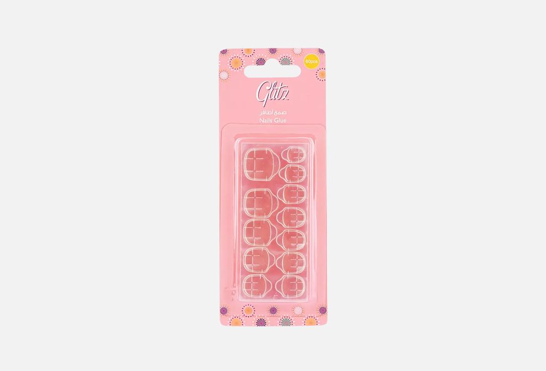 GLITZ Adheres for glue-on nails Nail glue stickers 60 pcs GLITZ Adheres for glue-on nails Nail glue stickers