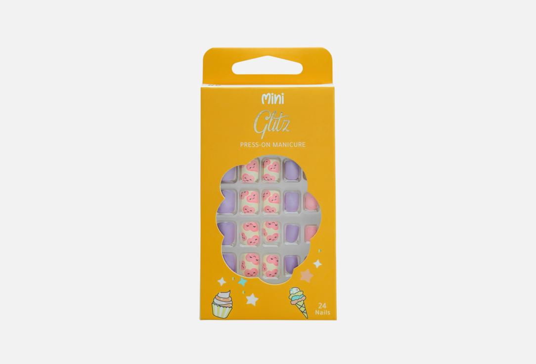 GLITZ Press-on nails Kids Heart 20 pcs GLITZ Press-on nails Kids Heart